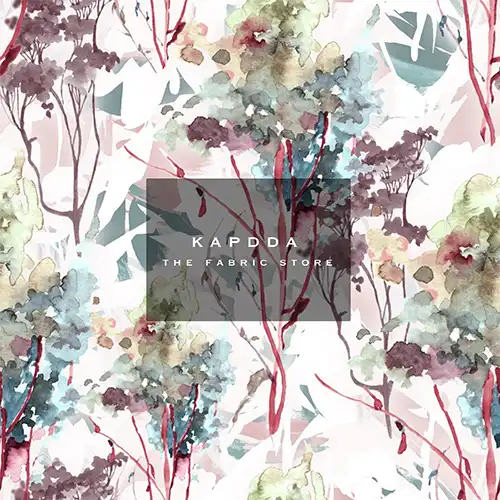 Kapdda The Fabric Store Floral Watercolor