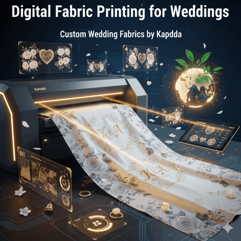 digital fabric printing for weddings custom wedding fabrics by kapdda